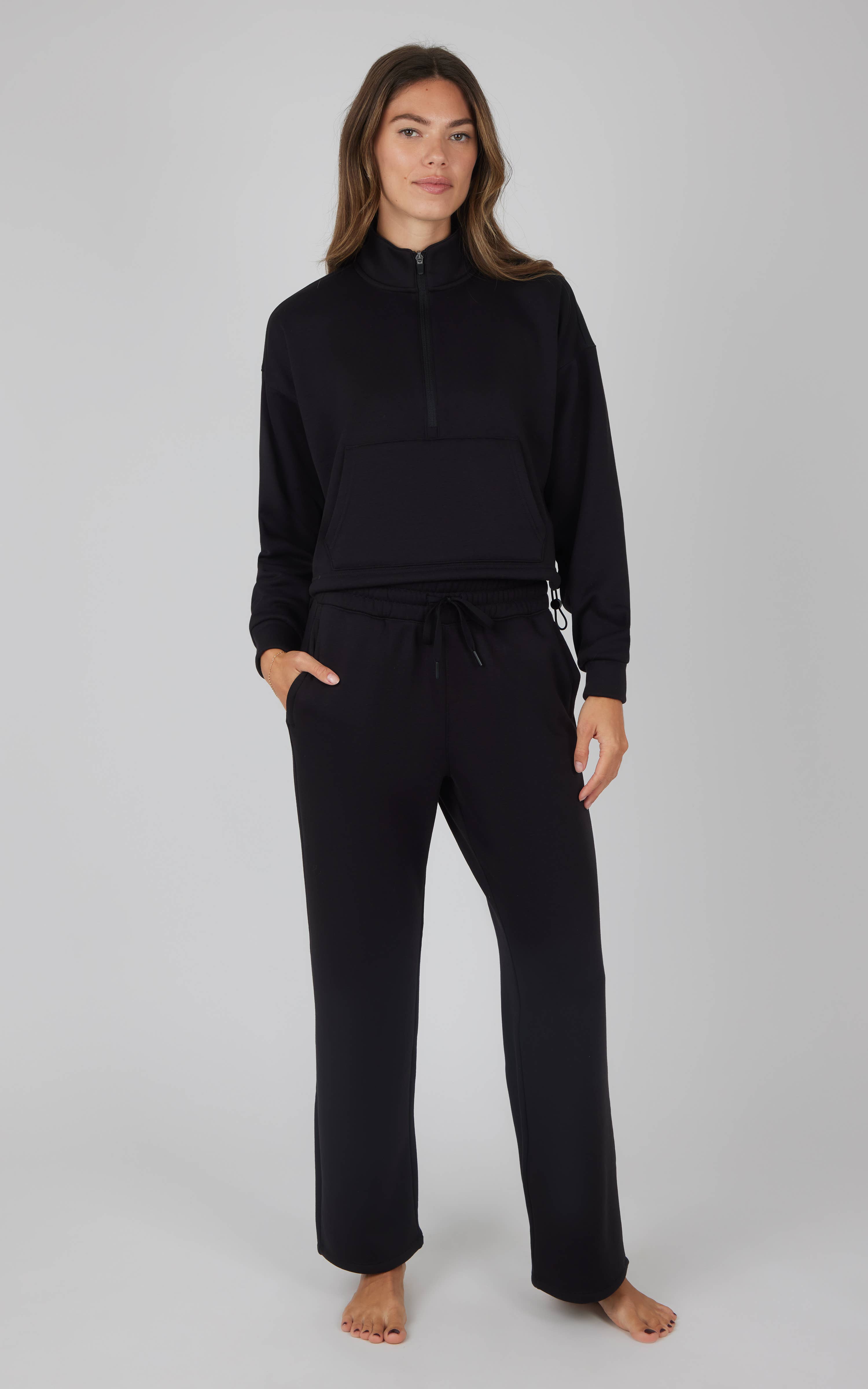 90 Degree by Reflex & Yogalicious - Wholesale Sweatshirt - Women's - Women's Everyday Scuba Fleece Half Zip Pullover0