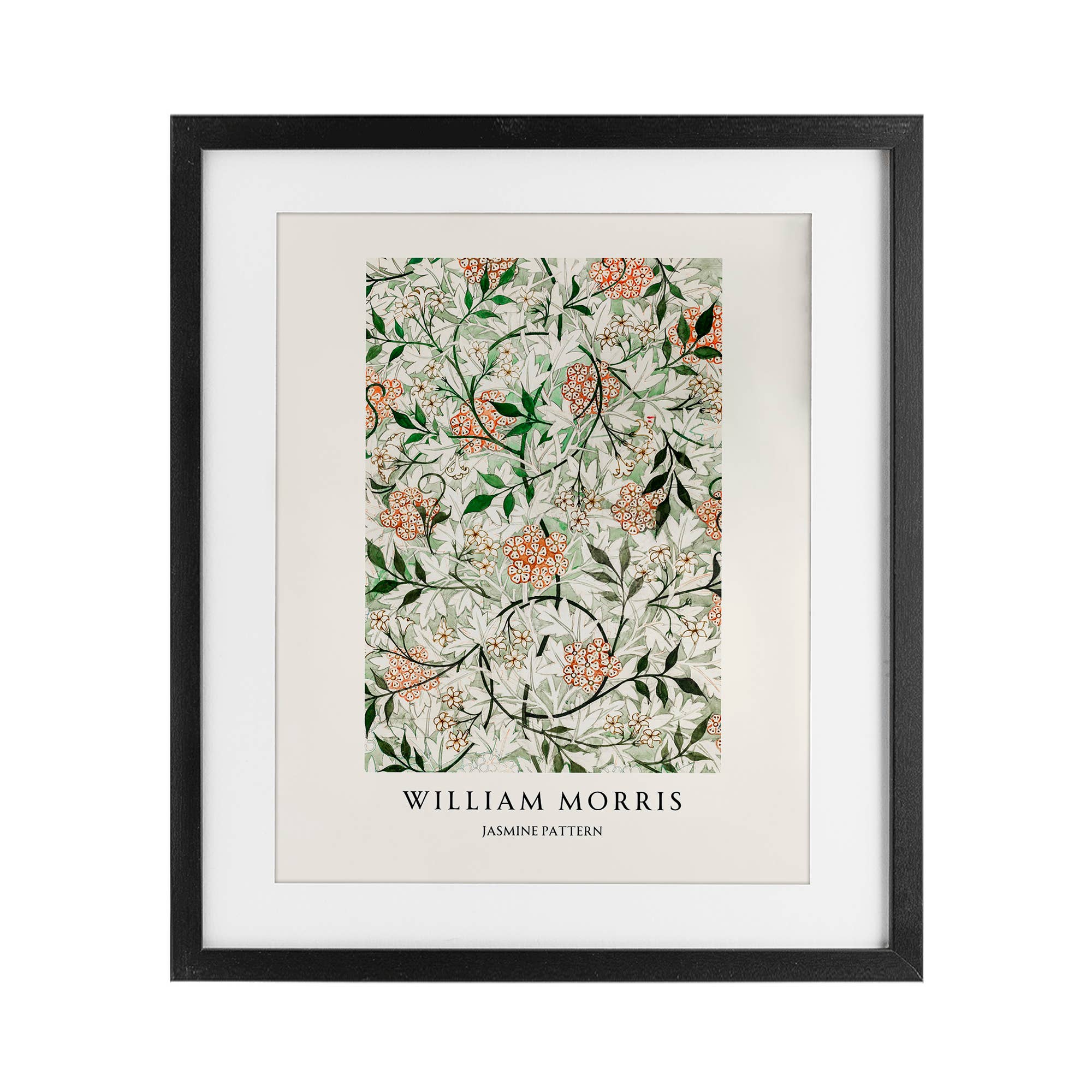 Stupell Industries - Wholesale Wall Sign - William Morris Jasmine Pattern - Print Under Glass Wall Art0