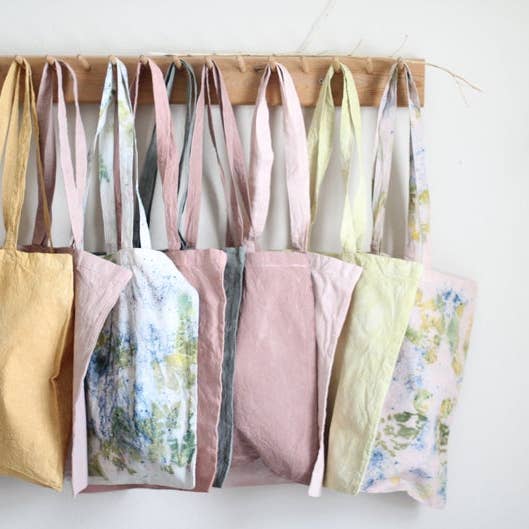 Eloise et moi - Wholesale Tote Bag - Women's - Hand Dyed Cotton Canvas Tote