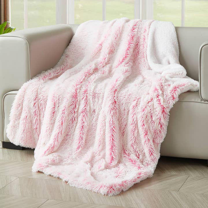 "Bubblegum Frost" Faux Fur Plush Throw Blanket - 50"x70" and other Purchase Wholesale character throw blankets. Free Returns & Net 60 Terms on Faire trending on Faire.