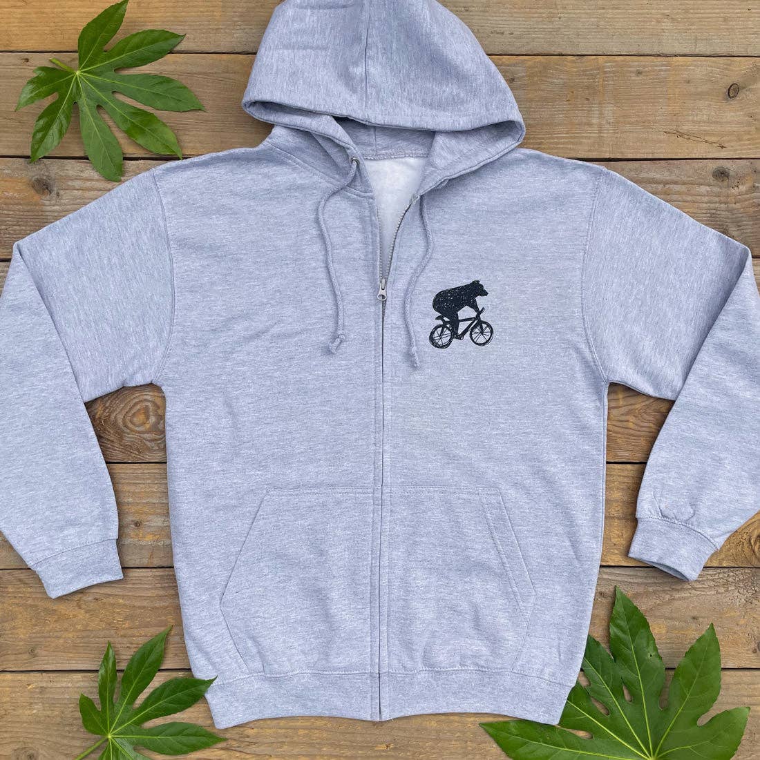 Don't Feed The Bears – Großhandel Hoodie – Unisex – Mini-Kapuzenpulli mit Bären- und Fahrradmotiv0