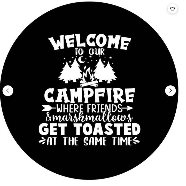 Välkommen till vårt lägereld (valfri färg) reservdäckskydd för wholesale av Dirty Acres