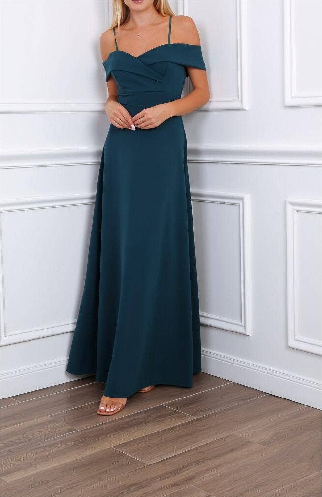 Alice'Desir - Wholesale Gown - Women's - 8892 A-line dress with boat neckline21