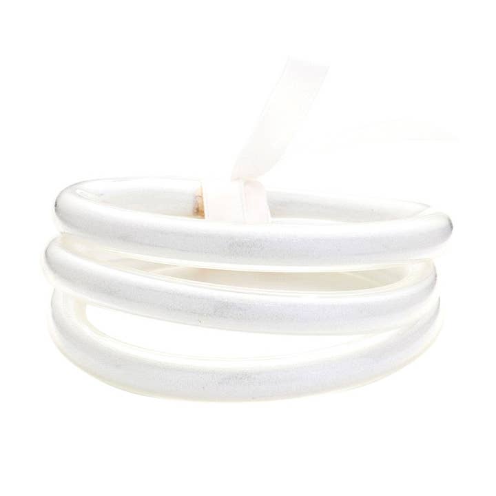 Madeline Love - Wholesale Jewelry Set - 3PCS Glitter Jelly Tube Bangle Bracelet8