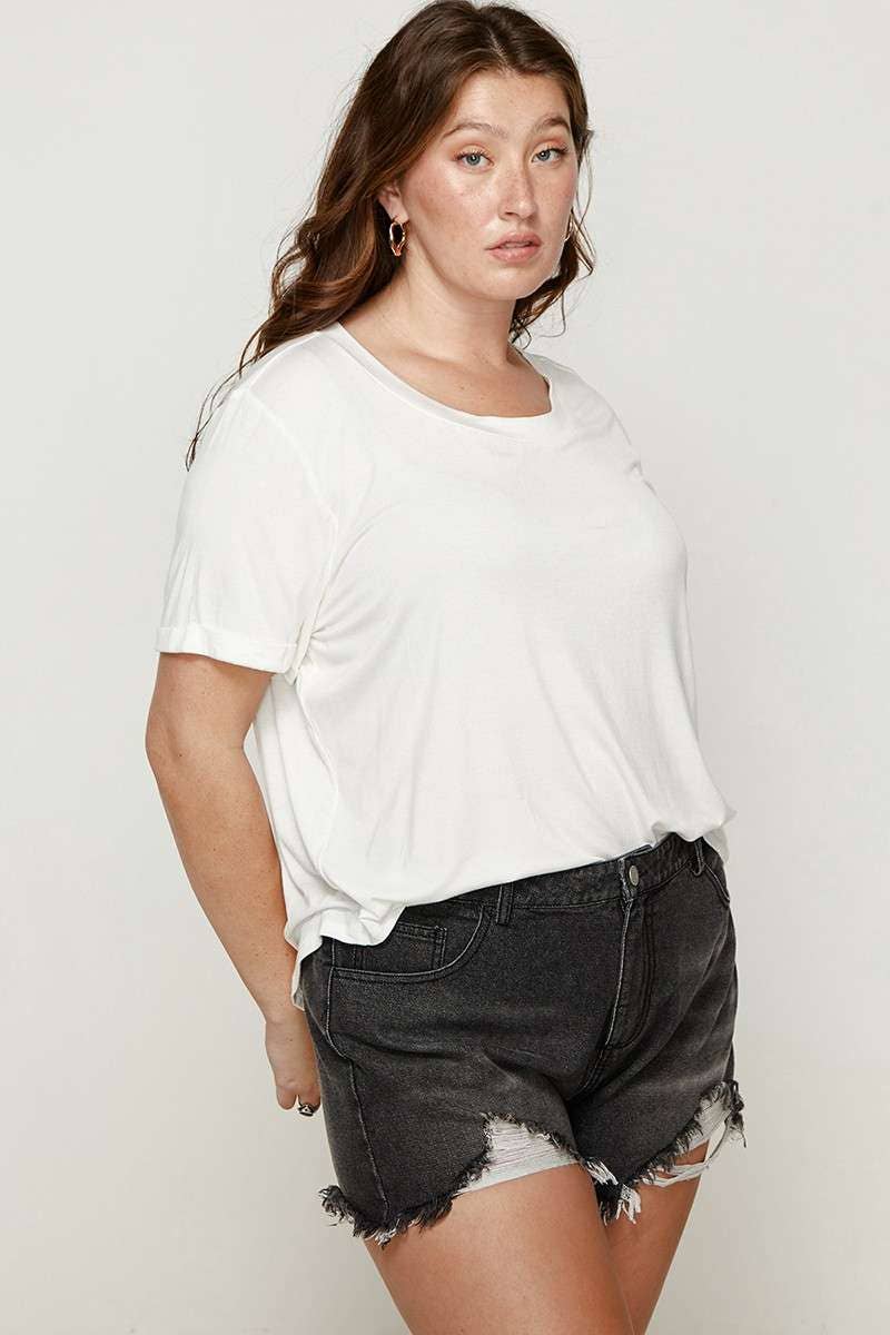 mittoshop - Wholesale T-Shirt - Women's - PLUS BAMBOO CASUAL T SHIRT5