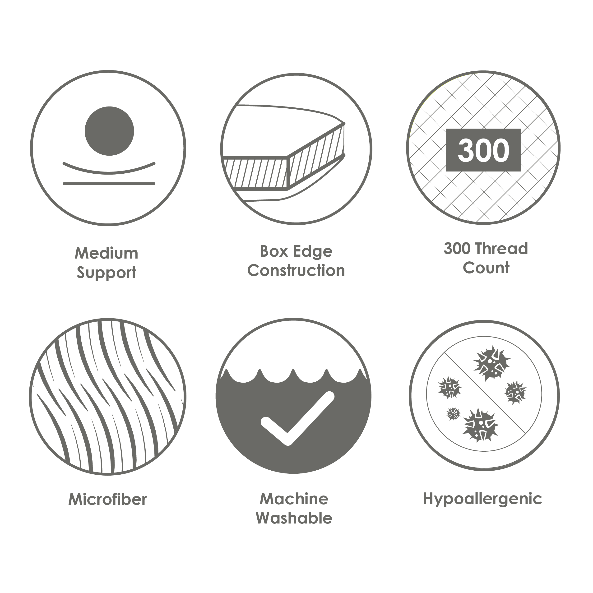 Canadian Down & Feather Company – wholesale Bedding pillow – Gel Microfiber Down Alternative Pillow5