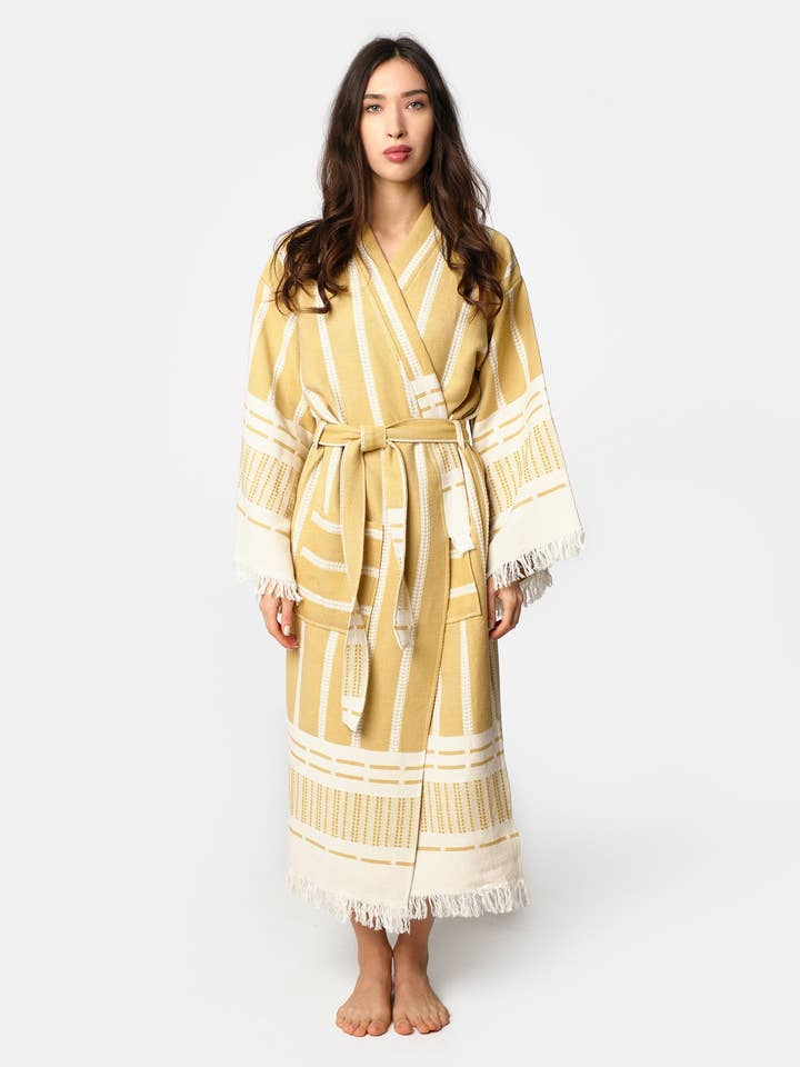 Abito Atena - Senape per la vendita all'ingrosso da parte di MARSIKOH