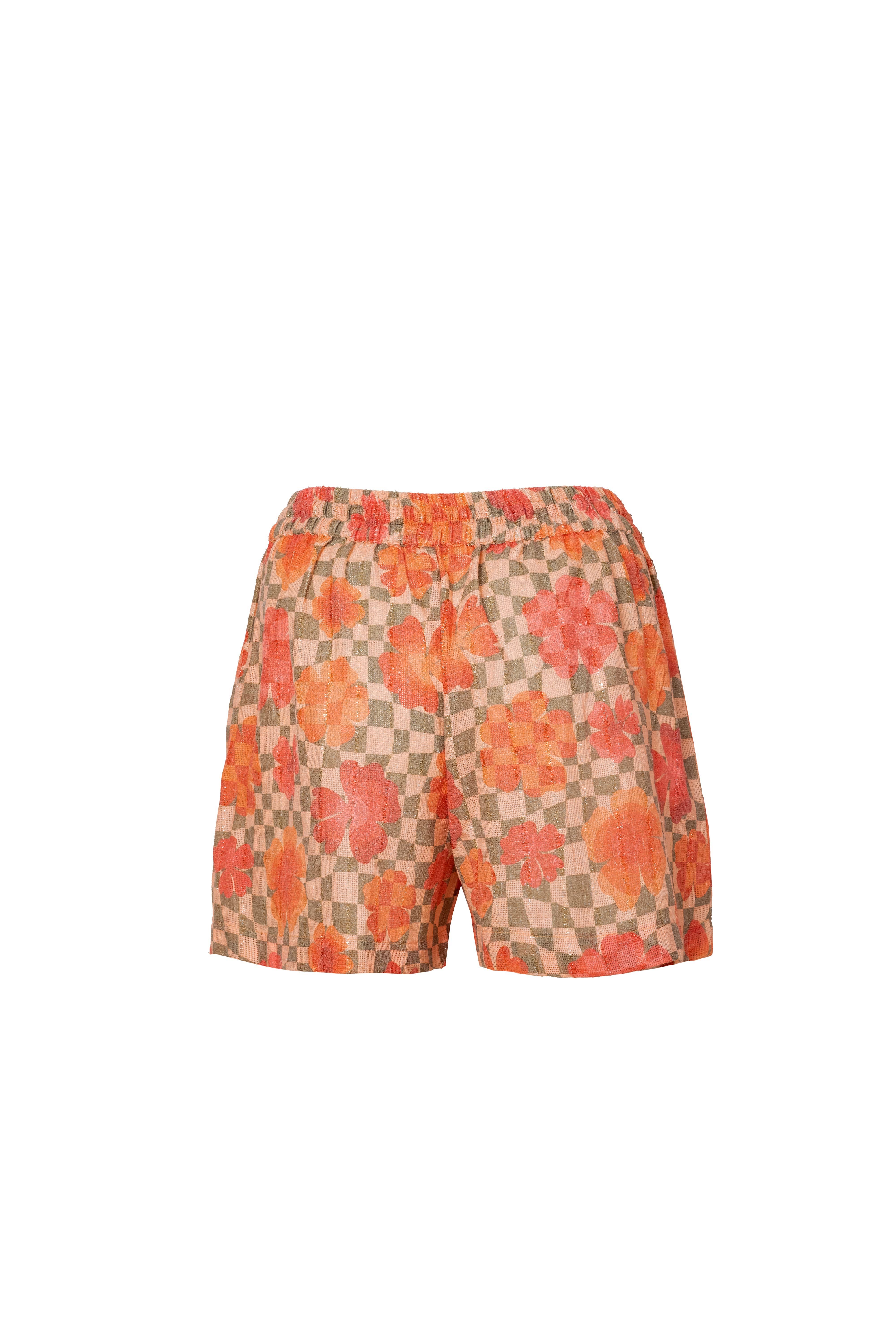 Ariastop.com corporation - Wholesale Lounge Set - Women's - Orange Cotton Jute Floral Co-Ord Set for Women5