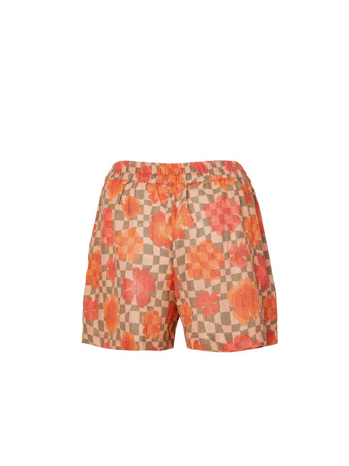 Ariastop.com corporation - Wholesale Lounge Set - Women's - Orange Cotton Jute Floral Co-Ord Set for Women5