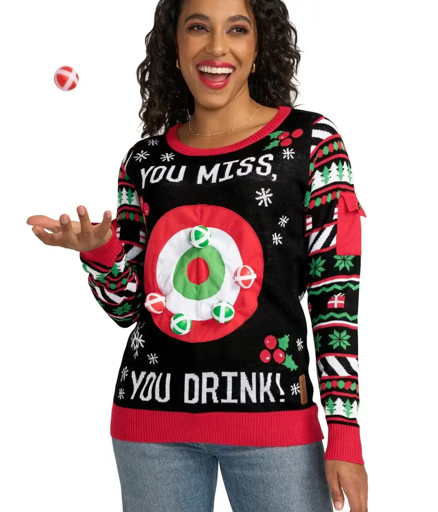 Tipsy Elves – Engroshandel Pullover - Dame – Drikkespil Juletrøje - Kvinders Sjove Beklædning3