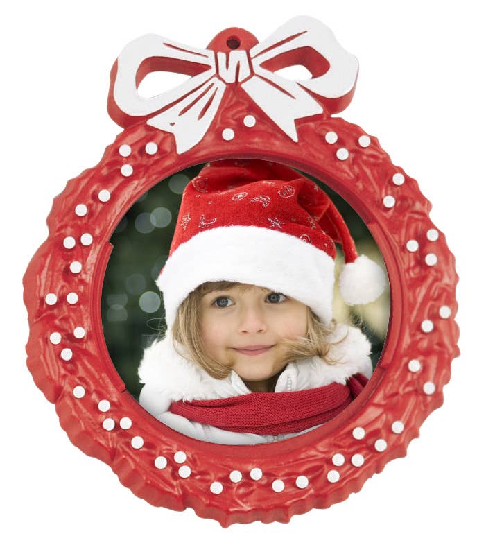 Neil Enterprises - Wholesale Ornament - Wreath Photo Ornaments5