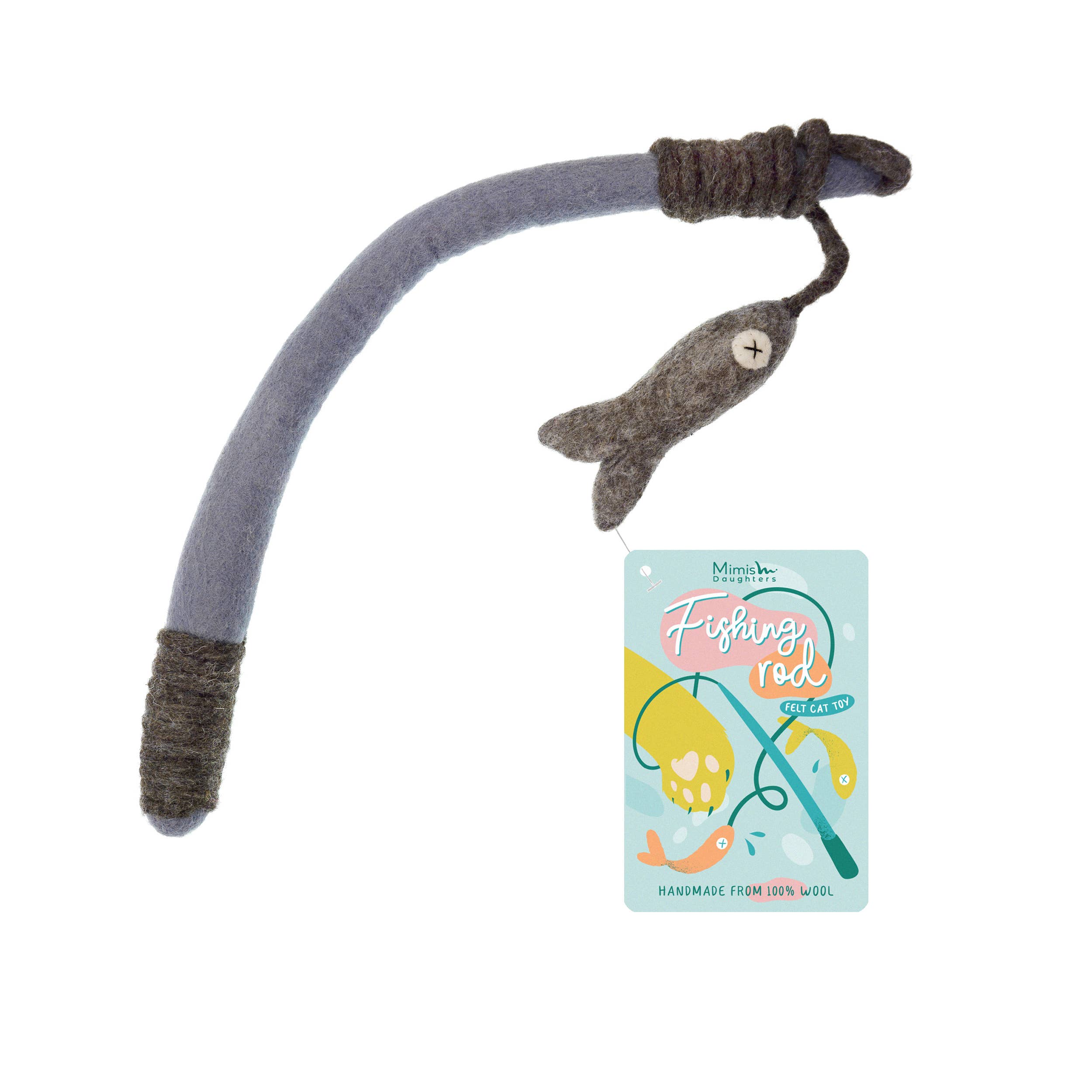 Mimi’s Daughters - Wholesale Pet Toy - Cat - Fishing Rod - Felt Cat Toy1