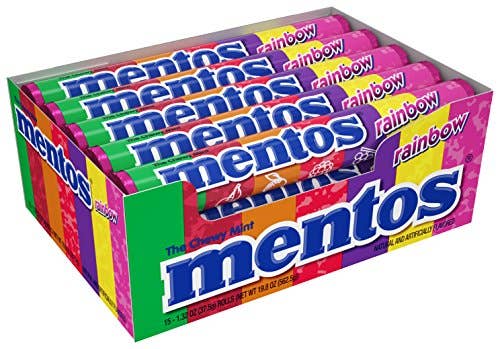 Shop The King - Wholesale Mints - Mentos Rainbow 15 Per Box0
