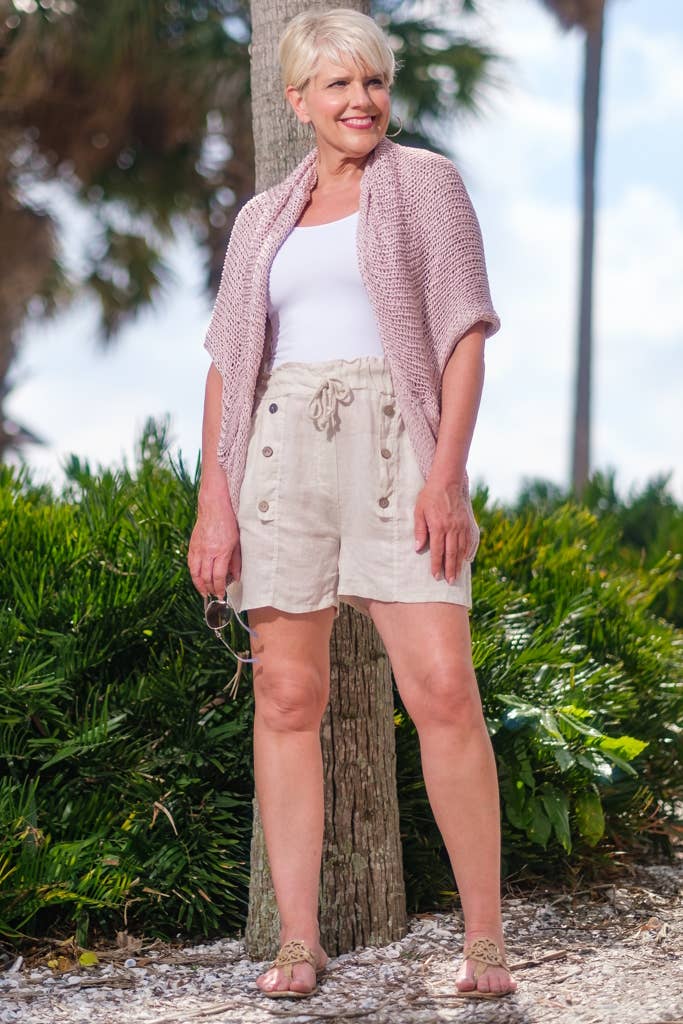 TINA Stephens Italy/Tees By Tina - Wholesale Knit Top - Women's - Adena Butterfly Open Knit Topper (BLS143)7