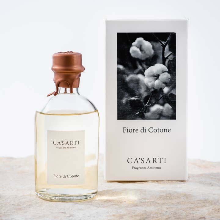 Cotton Flower diffuser met stokjes voor wholesale door CA’SARTI