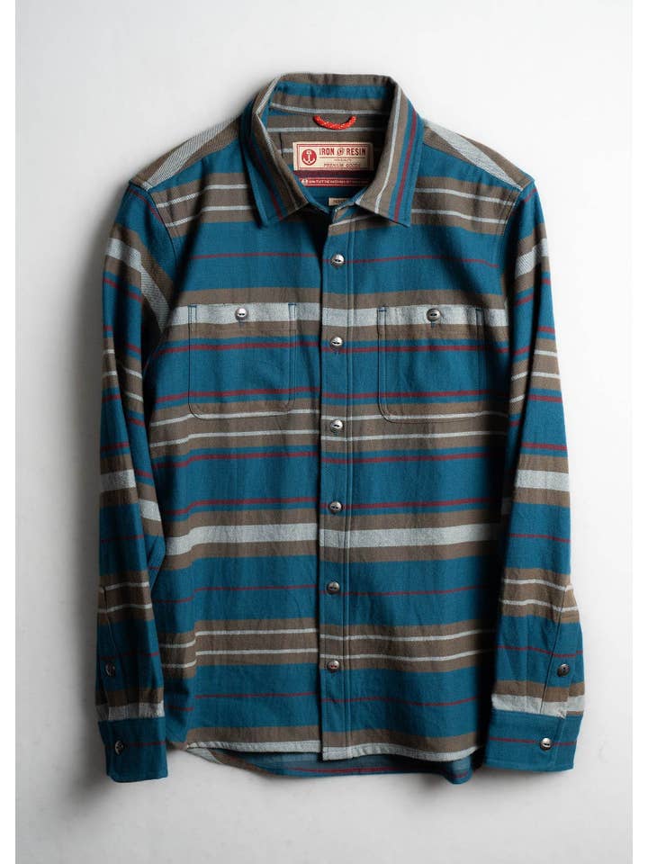 Blue Frontier Shirt Twill for wholesale on Faire