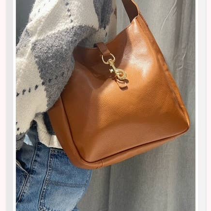 Z et Z - Wholesale Shoulder Bag - Women's - Grained leather shoulder bag7