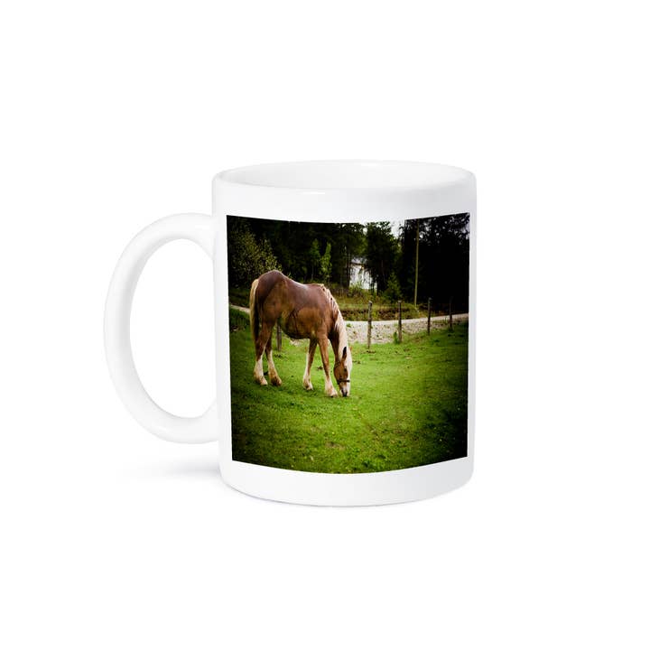3dRose - Wholesale Coffee mug - 3dRose, Draft Horse Grazing After Bath, Mug8
