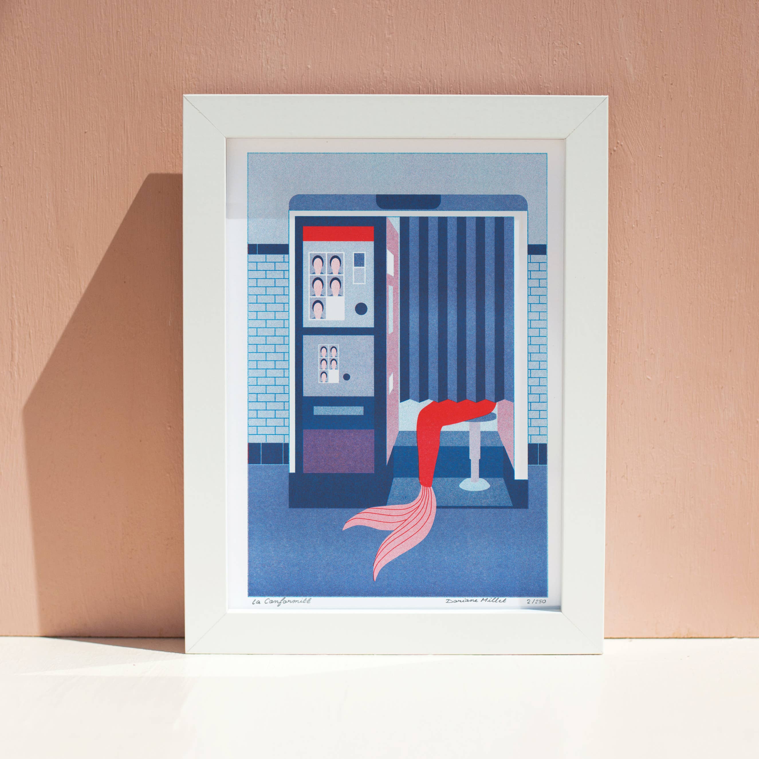 Doriane Millet - Wholesale Art Print - Compliance - A4 risography - Signed limited edition2