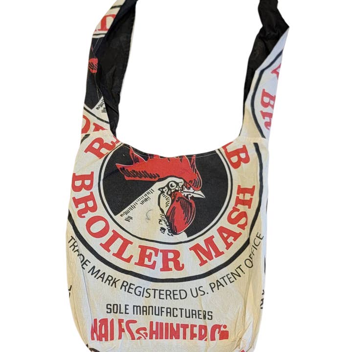 Evergreen Guardian Imports - Wholesale Tote Bag - Women's - BA773 Reproduction of Flour Sack Vintage Cotton Lama Bag 5