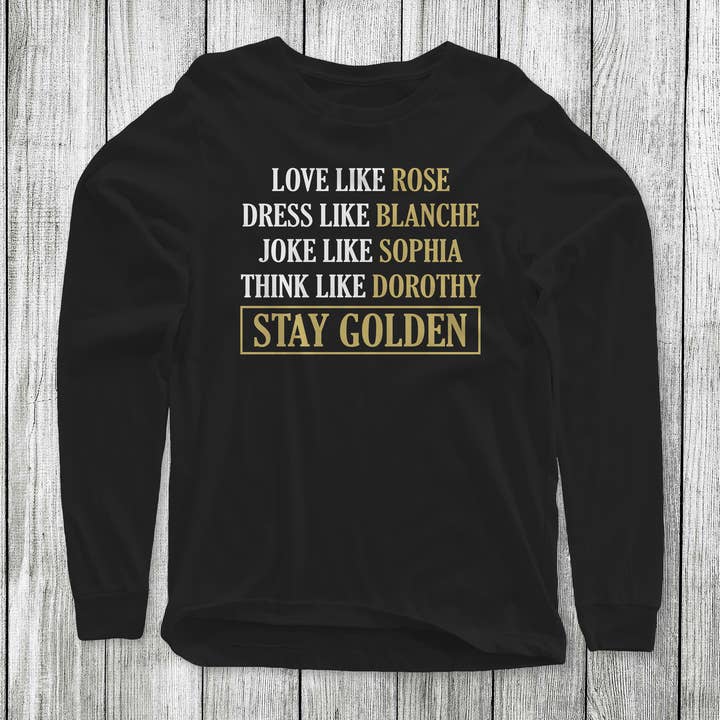 Daydream Tees Stay Golden Långärmad för wholesale av Daydream Tees