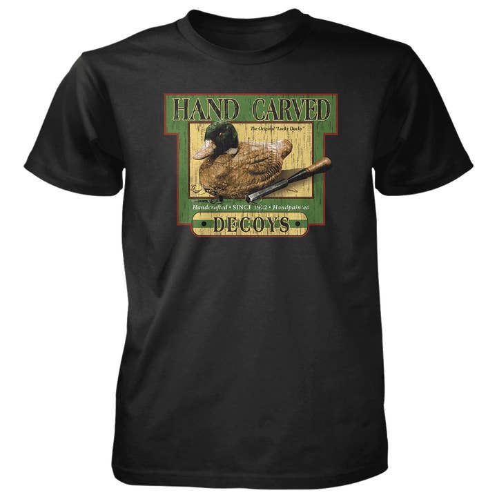 T-shirt en coton 4,5 oz - Leurres sculptés à la main pour la vente par Old Country Outfitters