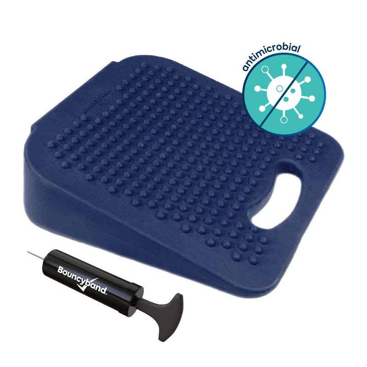 Bouncyband LLC - Wholesale Fidget Toy - Kids - Antimicrobial Wedge Wiggle Seat Sensory Cushion (10” Square)