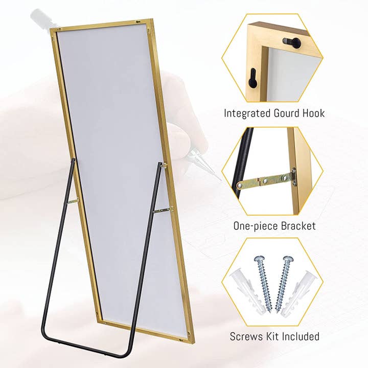 Gold Full Length Floor Mirror for wholesale on Faire