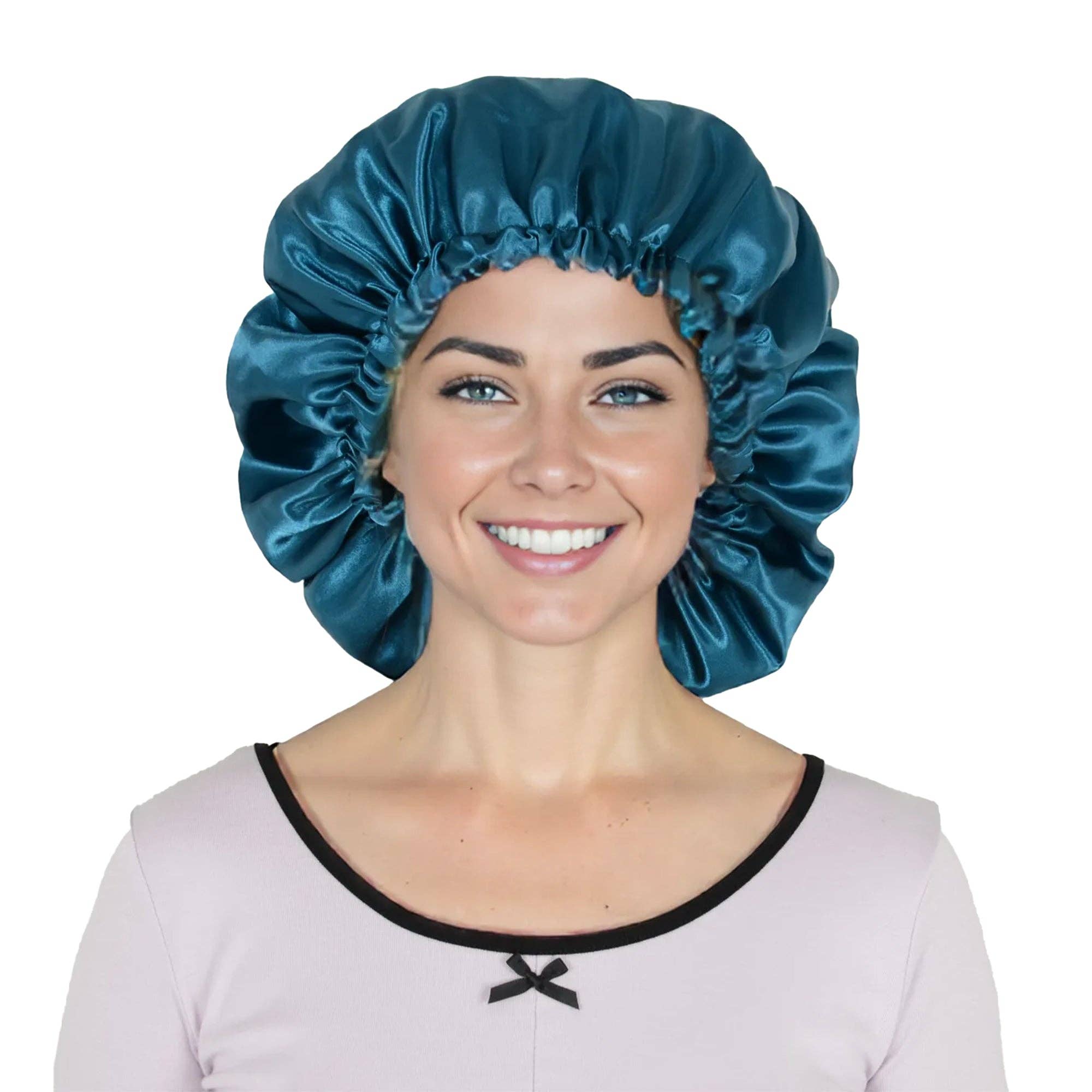 AK Brand – wholesale Sleep cap / bonnet – women's – Silk Sleep Bonnet Adjustabl Elastic Band Hair Protection Cap16