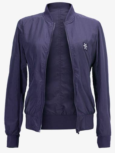 Jaqueta bomber feminina (azul marinho) - XL por atacado de Manufaktur13