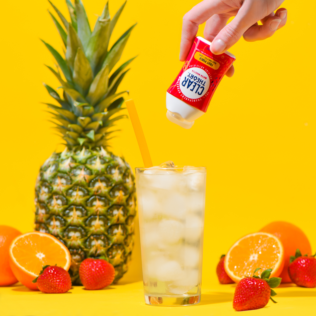 Clear Theory – Großhandel Aromatisiertes/infundiertes Wasser (ohne Kohlensäure) – Clear Theory Fruit Punch Flüssiger Wasserverstärker, 12 Stück2