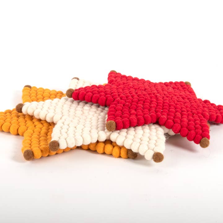 Reefelt – Engroshandel Bordskåner – Star Design10 Tommer Filt Bordskåner - 10 „Stjerne