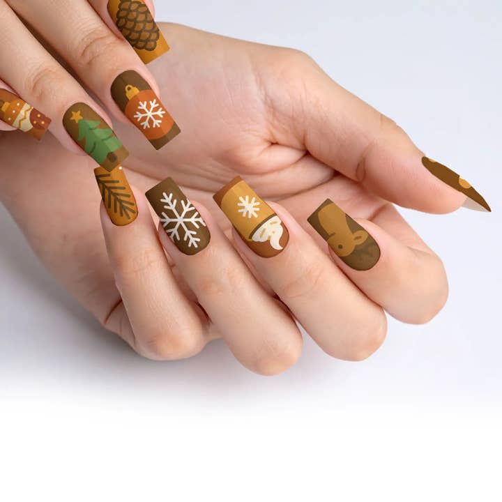 FYNE BODY - Wholesale Press-on/fake nails - Hot Cocoa Christmas Press-On Nails20