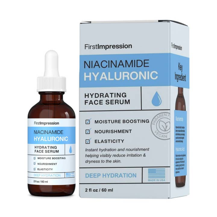 Rensi Beauty - Wholesale Facial Serum/Concentrate - First Impression - Niacinamide & Hyaluronic Acid Serum - 2oz0