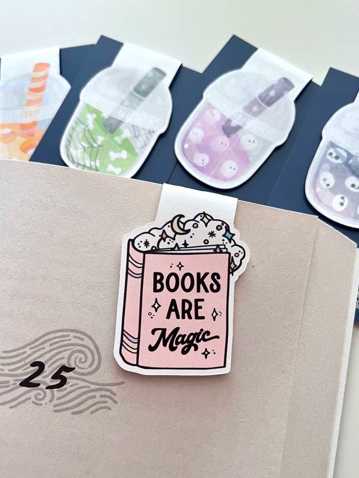 Books are Magic - Magnetic Bookmark for wholesale by Starfalled Pages