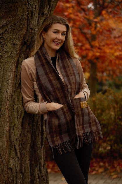 Patrick King Woollen Company - Vente Écharpe – femme - Écharpe de poche en tartan Outlander Fraser2