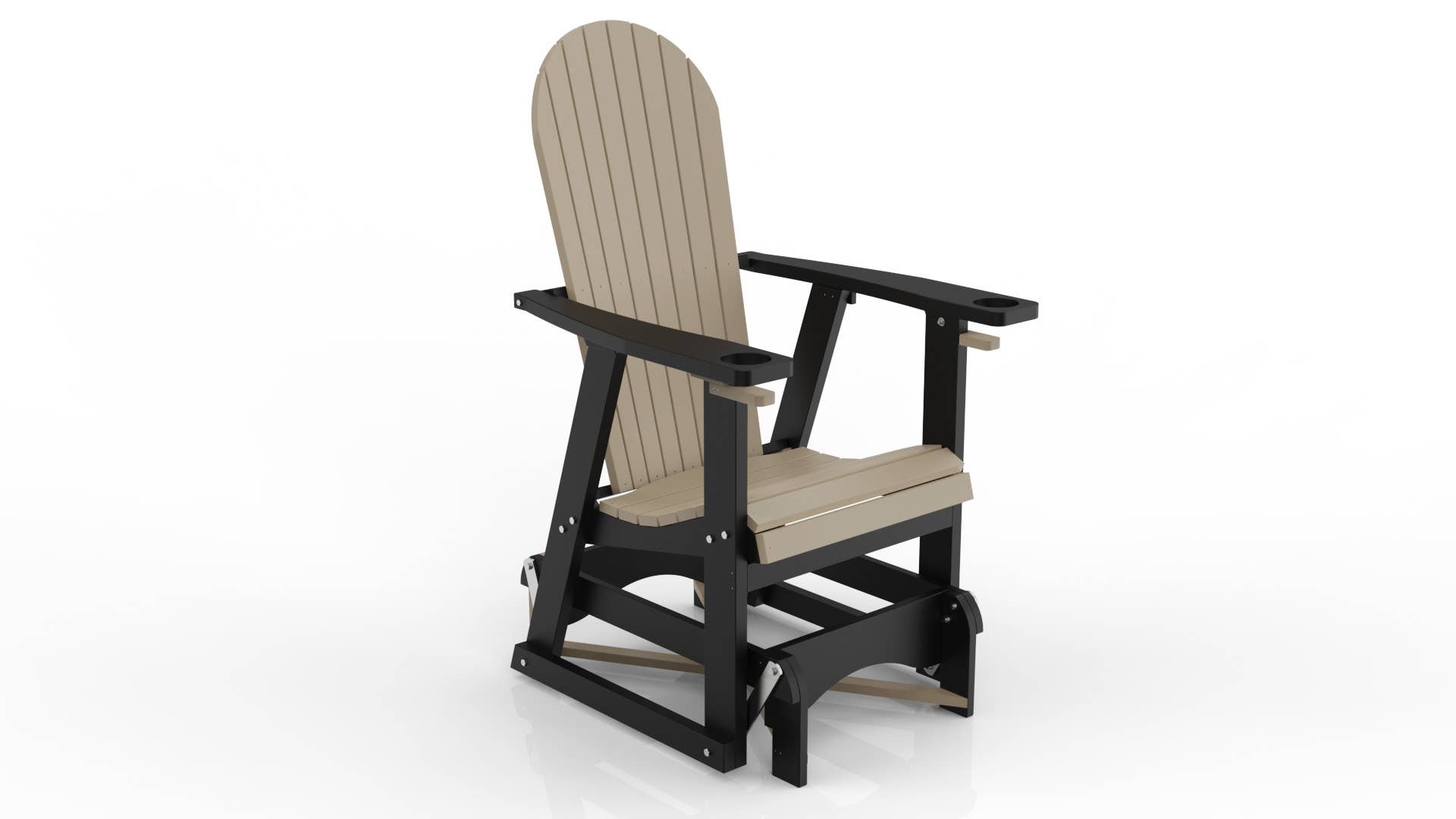 Evergreen Patio - Vente Chaise Adirondack - Planeur Stationnaire Poly8