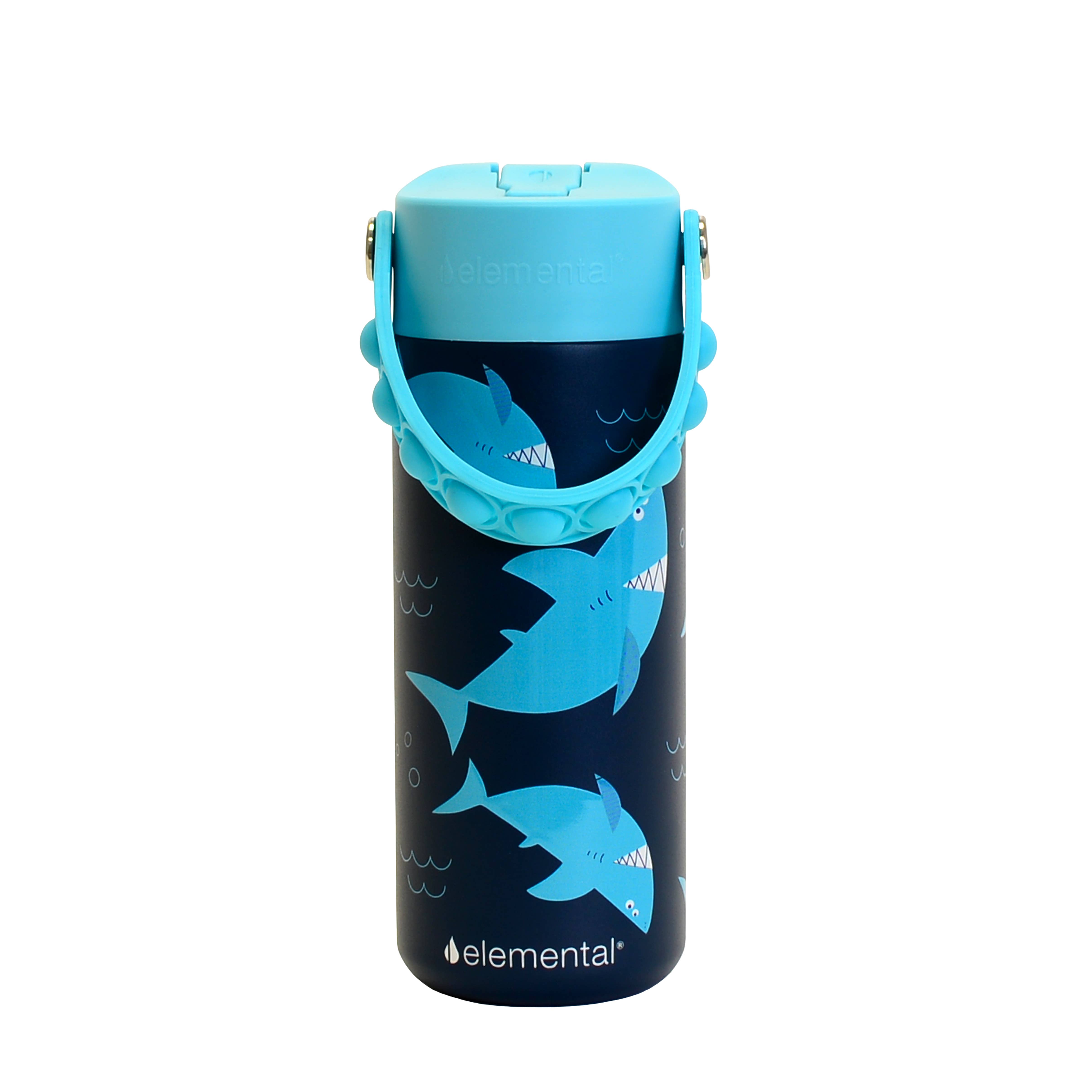 Elemental - Wholesale Water Bottle - Core Insulated Pop Fidget Handle Bottle 18oz - Sharks Ahoy0