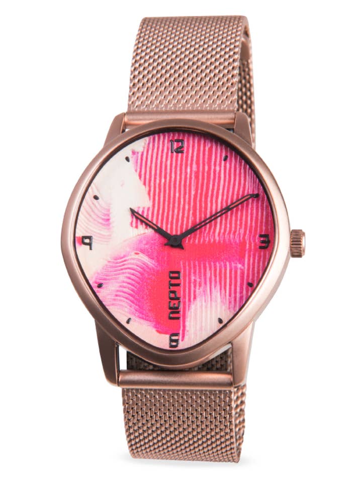 Pennello numero 1 rosa — Maglia metallica dorata rosa per la vendita all'ingrosso da parte di NEPTO