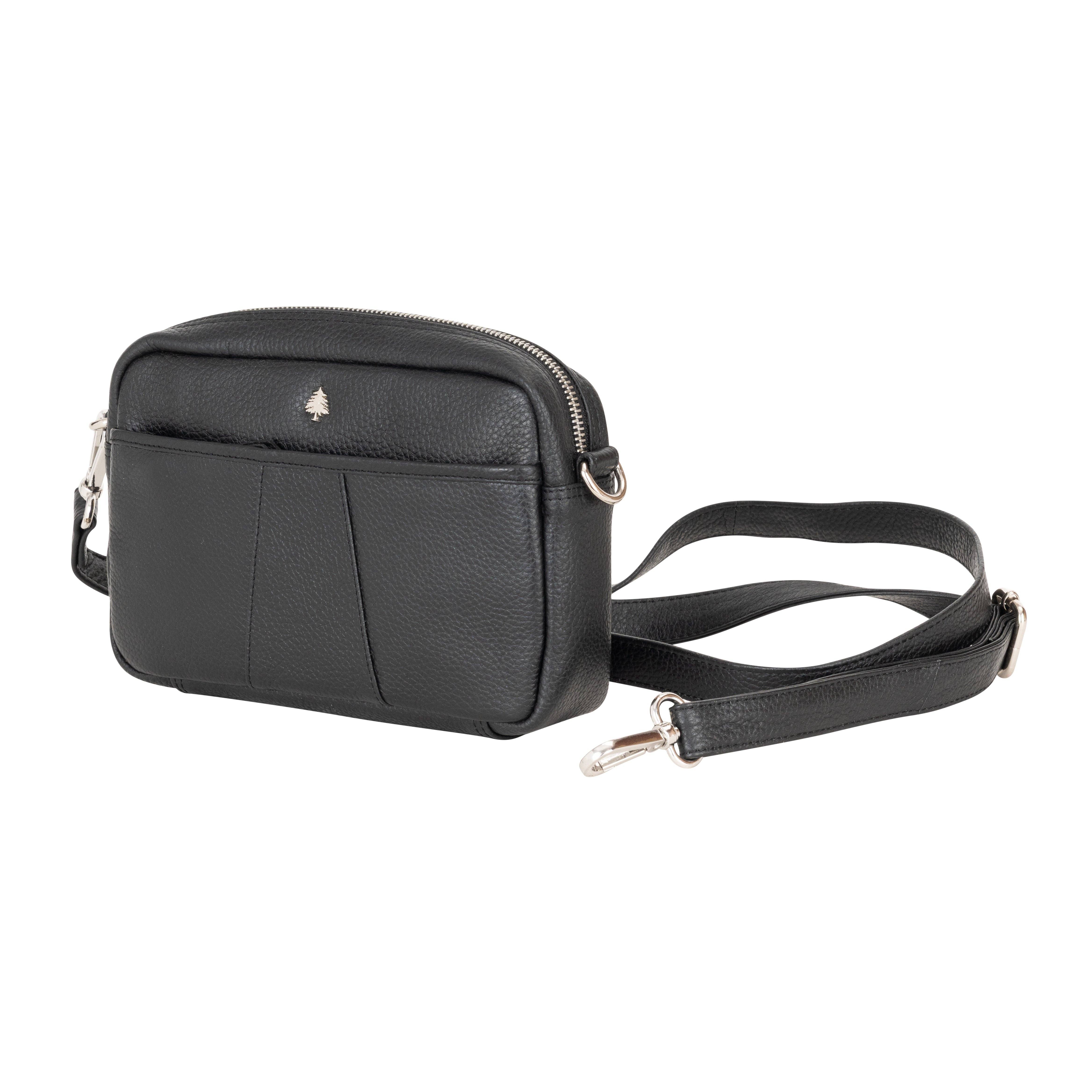 Greenwood Leather AU - Wholesale Crossbody bag – Women's - Siena Mini Crossbody – Black Leather Bag2