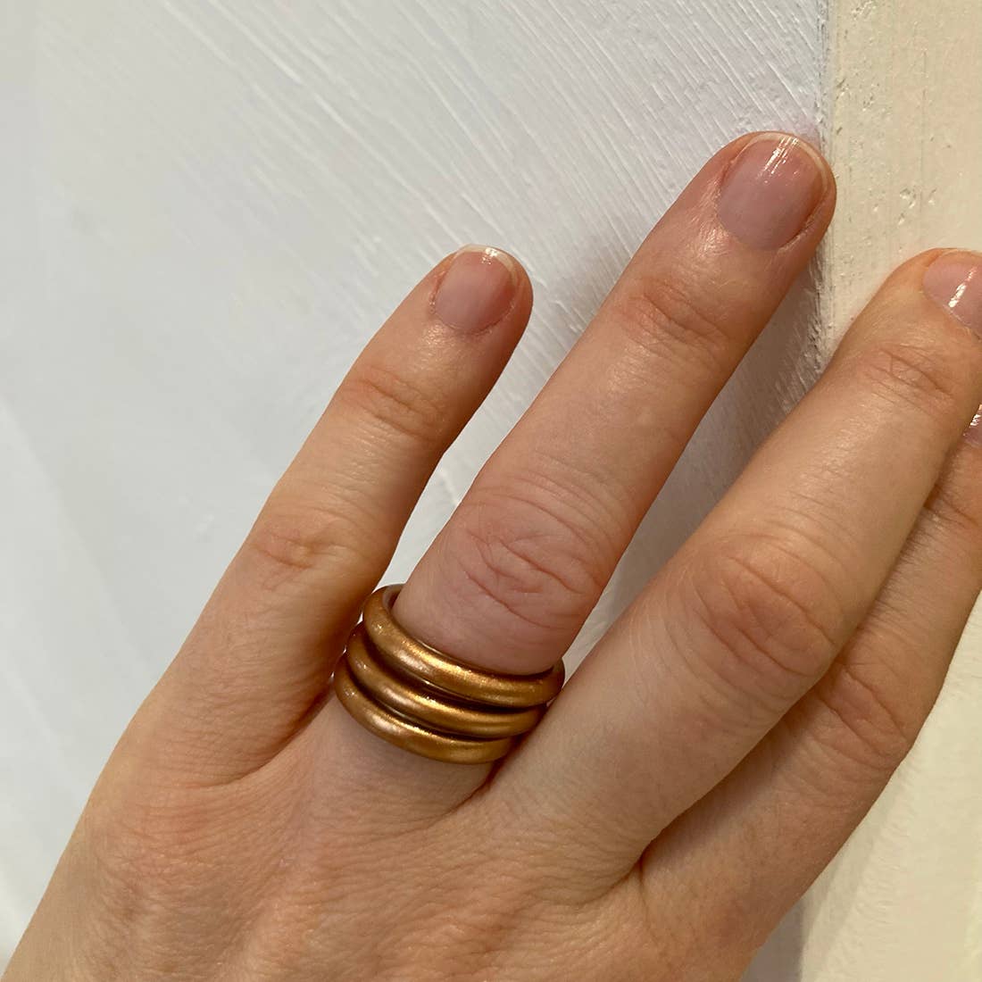 BAAN - Wholesale Band/Stacked Ring - Official Brand - Copper Buddhist Ring5
