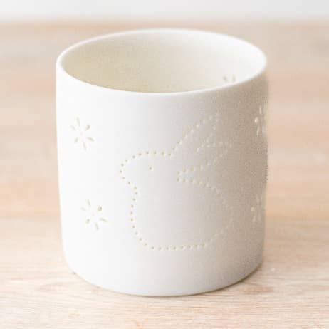 Portavelas con forma de conejo recortado, 7 cm para venta al por mayor de Gainsborough Giftware x Portland Living
