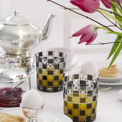 EDZARD - Wholesale Drinking Glass/Cup - Cup Diego Black, H 9 cm1