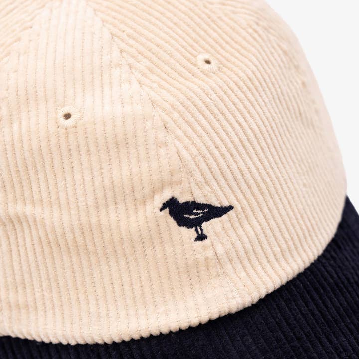 Just Mystic - Wholesale Baseball Cap - Unisex - Corduroy Logo Hat in Navy/White