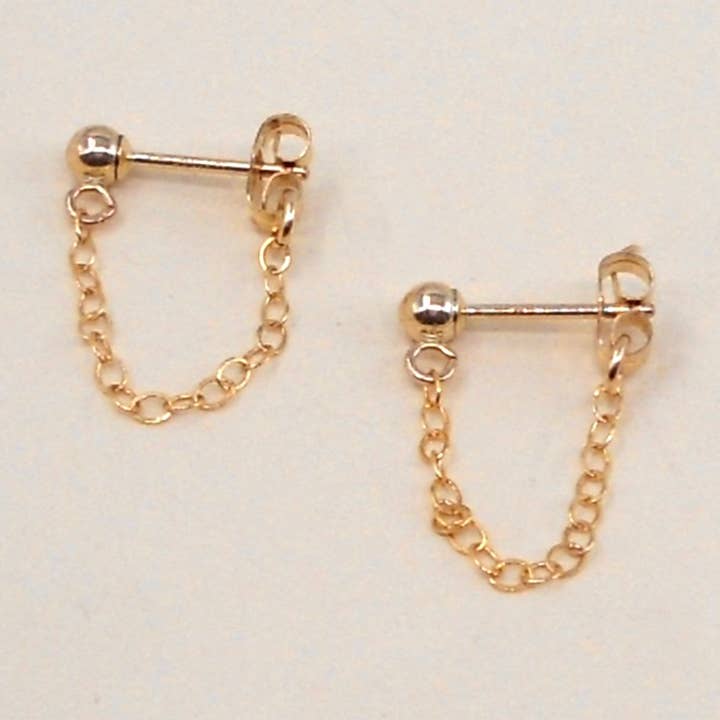 Post With Chain Earrings for wholesale by May Martin