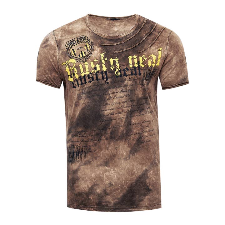 T-shirt color tie dye washed in batik look 156-1 for wholesale by Rusty Neal