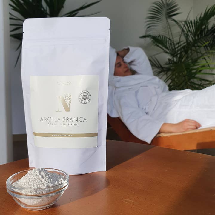 d'Natureza - Saboaria da Serra, Lda - Wholesale Skincare Face Mask - Superfine white clay kaolin 100g, 1Kg, 3Kg, and 5Kg