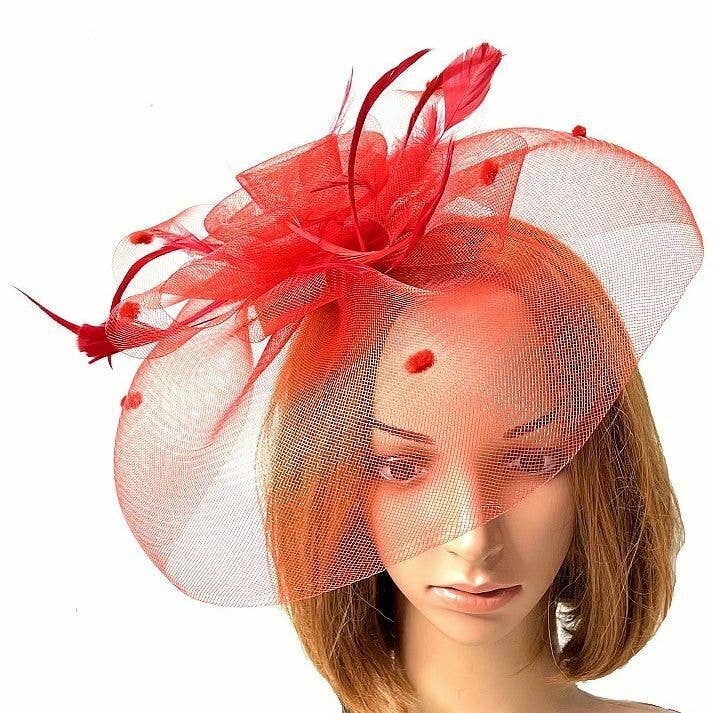Diacly - Wholesale Fascinator Hat - Women's - Floral Fascinator with Veil5