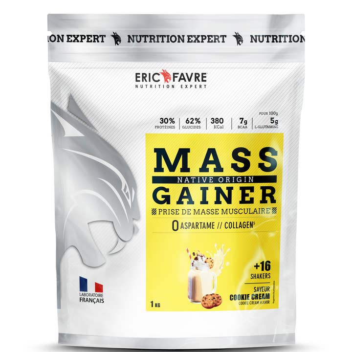 ERIC FAVRE WELLNESS - Wholesale Protein/Superfood Powder - MASS GAINER Cookies and Cream 3kg