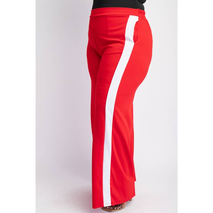 The Curve LA - Wholesale Pants - Women's - 74509-1cp PLUS SIZE SIDE-STRIPED KNIT PANTS WITH POCKETS20